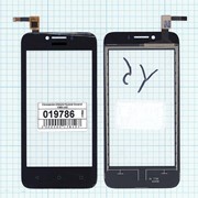 Сенсорное стекло (тачскрин) для Huawei Ascend Y560-U02 черный, Диагональ 4.5, 854х480 фото