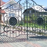 Ворота металлические фото