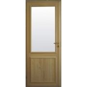 Дверь деревянная входная СО СТЕКЛОМ правая