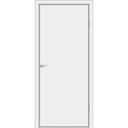 Межкомнатная шпонированая дверь (серия Флет) Тип 1 (Белый глянец)