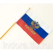 Флаг Российский 16*24см с гербом (уп/12шт) (шт.) Арт: 89073_s фотография