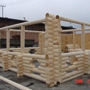 Строительство деревянных домов, коттеджей и бань из бруса и оцилиндрованного бревна, Строительство домов из дерева фото