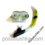 Набор для плавания детский: маска, трубка DORFIN PL-27243TPPSP термостекло, PVC,силикон,пласт,жёлт