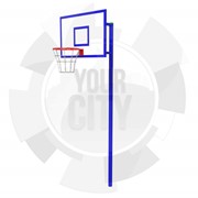Баскетбольная стойка стационарная с тренировочным щитом 1200х800мм СО.25.