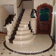 Изготовление и монтаж Мраморных лестниц фото