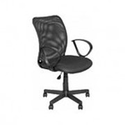 Офисное кресло AV 219 PL ткань/сетка черная фото