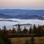 Фотография Горный пейзаж, туман. Карпаты