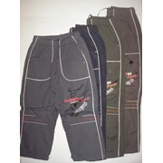 Утепленные спортивные брюки на мальчиков с плащовки B.S.T. 98-128 рр. фото