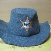 Шляпа для бани “шериф“ серая фото