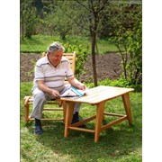 Кресло деревянное для сада, дачи, летней площадки, загородного дома, бани, Крісло нерозкладне “Традиція“ фото
