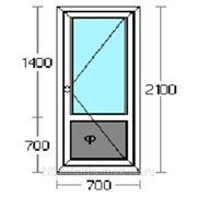 Пластиковая балконная дверь Rehau Sib-Decign