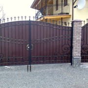 Ворота металлические кованые винница фотография