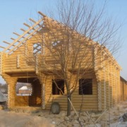 Дома из оцилиндрованного бревна. Дома из оцилиндрованного бревна изготовим по Украине. фото