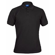Рубашка-поло с коротким рукавом черная (XL, Черный)