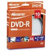 Memorex DVD-R disc 16x 10 Pcs Cake box