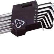 Ключи шестигранные набор 9 шт CV удлиненные(1,5-10мм L74-172мм) Mastertool 75-0956 фото