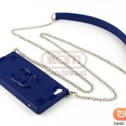 Накладка iPhone 4S CHANEL NEW (сумочка гелевая) синий 70153g фотография