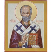 Икона с образом святителя Николая Чудотворца фото