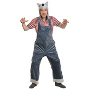 Карнавальный костюм Карнавалофф Волк с накладным животом взрослый, ML (48-52) фотография
