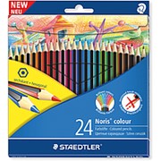Набор цветных карандашей Staedtler Noris Color шестигранные,Wopex, 24 цвета фотография