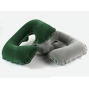 Подушка надувная для шеи флокированная Bestway 67006 (37х24х10) , 2 цвета фотография