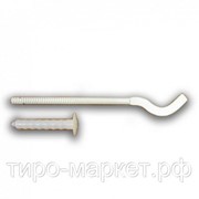 Кронштейн для радиаторов плоский 9*220мм с дюбелем (для алюминиевых и чугунных радиаторов) 100шт фото