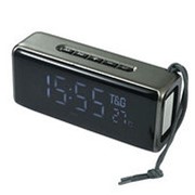 Портативная колонка TG-174 Stereo BT + часы и термометр фото