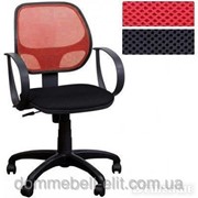 Кресло компьютерное Бит/АМФ-8 сиденье Сетка черная/спинка Сетка красная