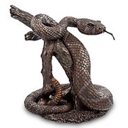 Скульптура Гремучая змея 19х22х19см. арт.WS-768 Veronese фото