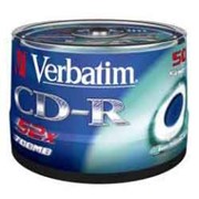 Диск CD-R Verbatim, 700Mb, 52х, 80min, Cake(50), Extra фотография