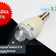Светодиодная лампа E14 Артикул LGE14W5P, теплый белый фото