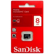 Карта памяти SanDisk Class4 8GB MicroSDHC фотография