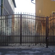 Ворота для дачи из кованого железа №57 фотография