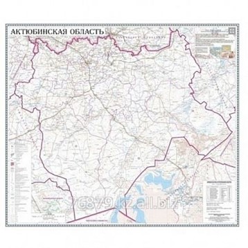 Карта актюбинской области с городами и поселками подробная
