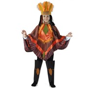 Детский карнавальный костюм Индеец рост 128-134 см фото