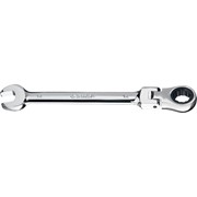 ЗУБР Комбинированный гаечный ключ ЗУБР трещоточный шарнирный 14 мм, 27101-14 фото