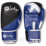 Перчатки боксёрские INDIGO PVC PS-505 8 унций Синий