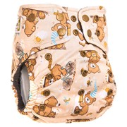 Многоразовый подгузник GlorYes! PREMIUM Медвежонок 3-18 кг + два вкладыша фото