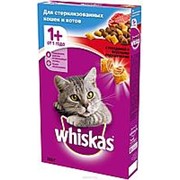 Whiskas 350г Сухой корм для стерилизованных кошек и котов от 1 года Говядина фото