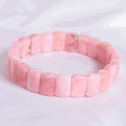Браслет глидерный кабошон: камень - опал розовый непрозрачный, Размер: 12х18 см, Вес изделия: 21 гр, код товара: бт171 фото