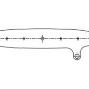 Крышка торцевая для сборной ламели из профилей ТП-50406 и ТП-50408 фото