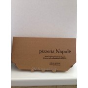 Коробка для пиццы половинка размеры 320х160х35мм фотография