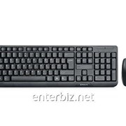 Комплект клавиатура + мышка REAL-EL Standard 555 Kit Wireless USB черный