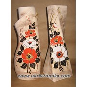 Славянская ваза Цветы из керамики фото
