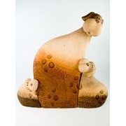 Фигурка керамическая / A / Собаки / Семья / Набор 3 шт / 32 см h01017 фото