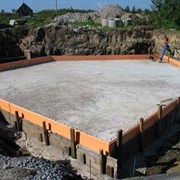 Строительство плитных фундаментов фото