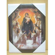 Картина в рамке объемная 3D Иисус на кресте, переливающаяся, 2 картинки, арт. 7285/10 фотография