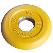 Диск обрезиненный MB Barbell d-26mm 0,5кг, цветной