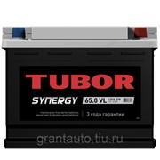Аккумуляторная батарея TUBOR SYNERGY 6СТ65 обратная фотография