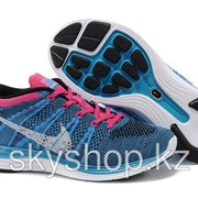 Кроссовки Nike Flyknit Lunar1+ Blue Pink Black 36-39 Код Lunar07 фото